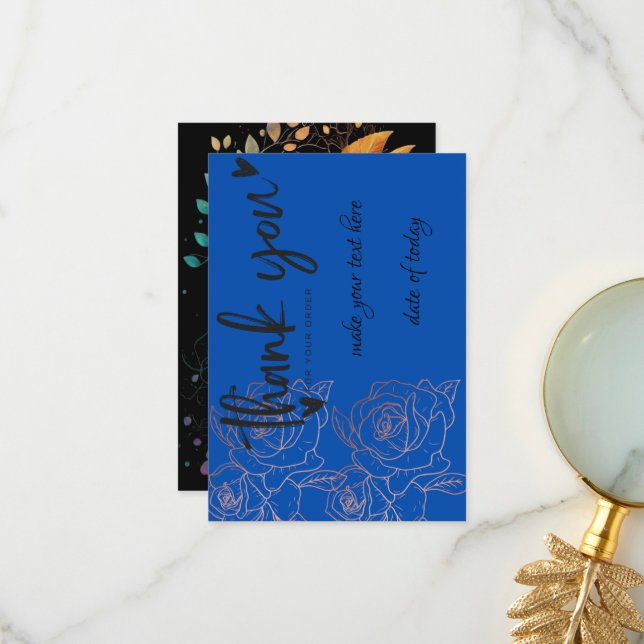 Carte De Remerciements We Appreciate Your Business: Thank You for Your Or (Devant/Arrière en situation)