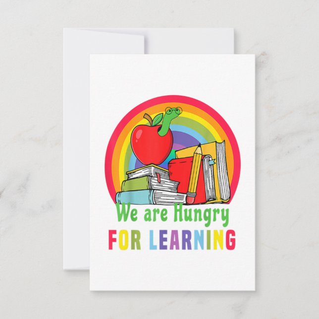Carte De Remerciements We Are Very Hungry Caterpillar Teacher For Learnin (Devant)