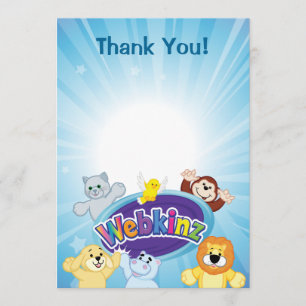Carte De Remerciements Webkinz : Entré et jeu