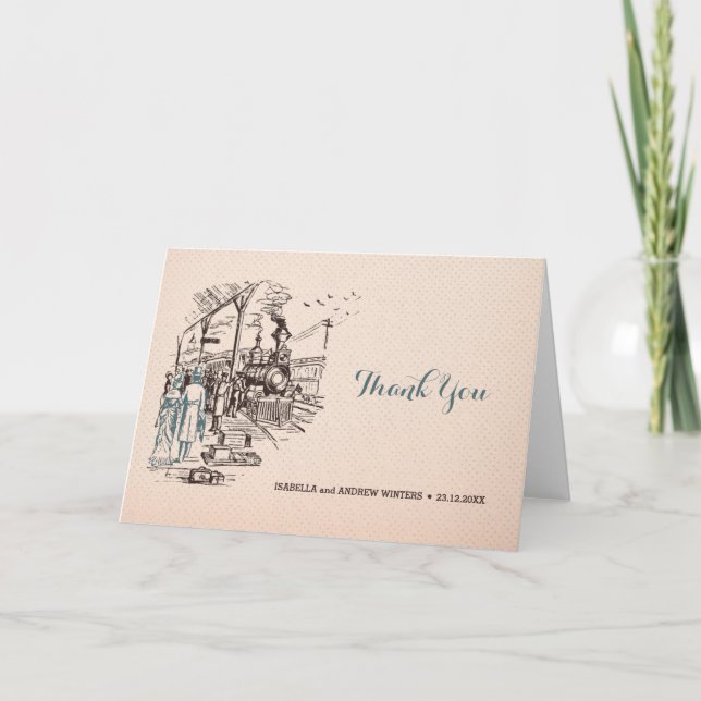 Carte De Remerciements Wedding Express - Wedding Thank You (Devant)