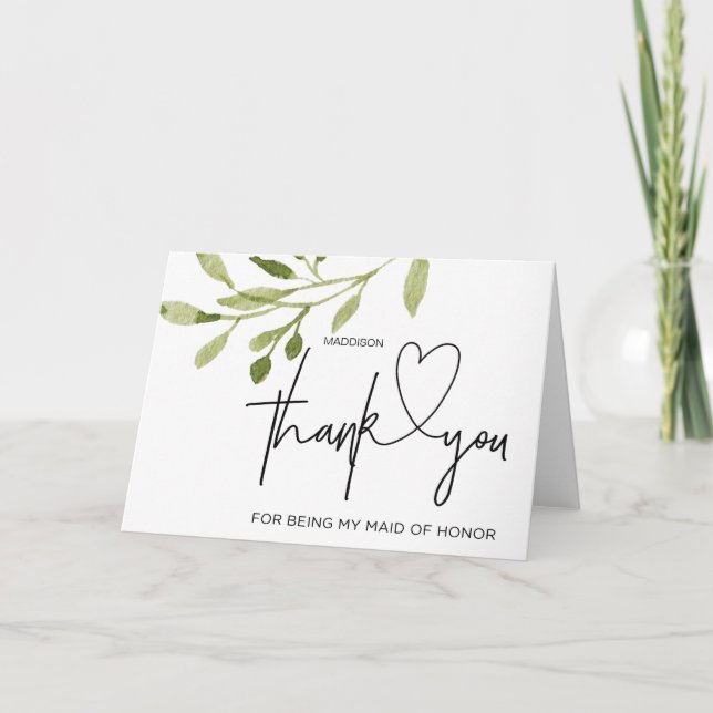 Carte De Remerciements Wedding Thank You (Devant)