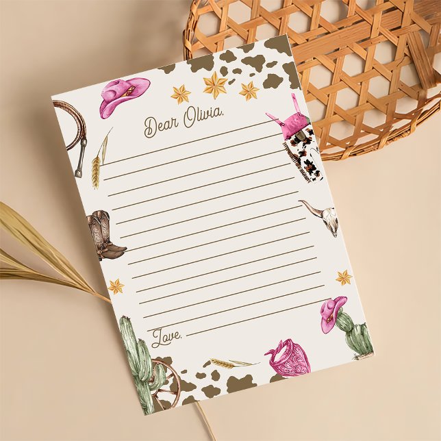 Carte De Remerciements Western Cowboy fête d'anniversaire (Créateur téléchargé)