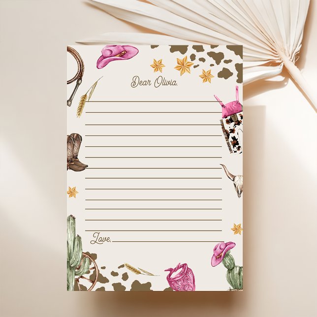 Carte De Remerciements Western Cowboy fête d'anniversaire (Créateur téléchargé)