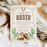 Carte De Remerciements Western Cowboy fête d'anniversaire<br><div class="desc">Western Cowboy fête d'anniversaire Carte de remerciements</div>