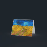 Carte De Remerciements Wheatfield with Crows by Vincent van Gogh<br><div class="desc">Vincent van Gogh - Wheatfield with Crows,  1890. Vincent Willem van Gogh (1853-1890) était un peintre postimpressionniste hollandais qui devint à titre posthume l'une des figures les plus célèbres et influentes de l'histoire de l'art occidental.</div>