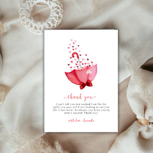 Carte De Remerciements Whimsart Baby shower parapluie à parapluie