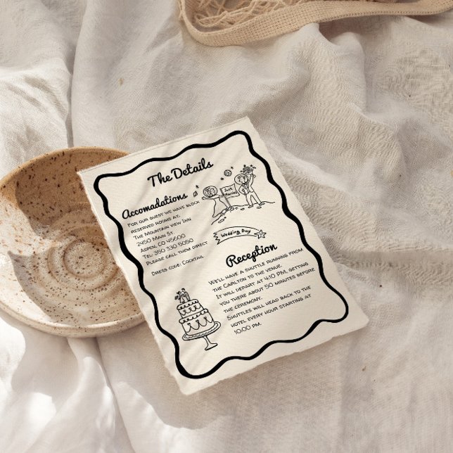 Carte De Remerciements Whimsical cosmic space The details Enclosure Card (Cosmic space whimsical wedding details card)