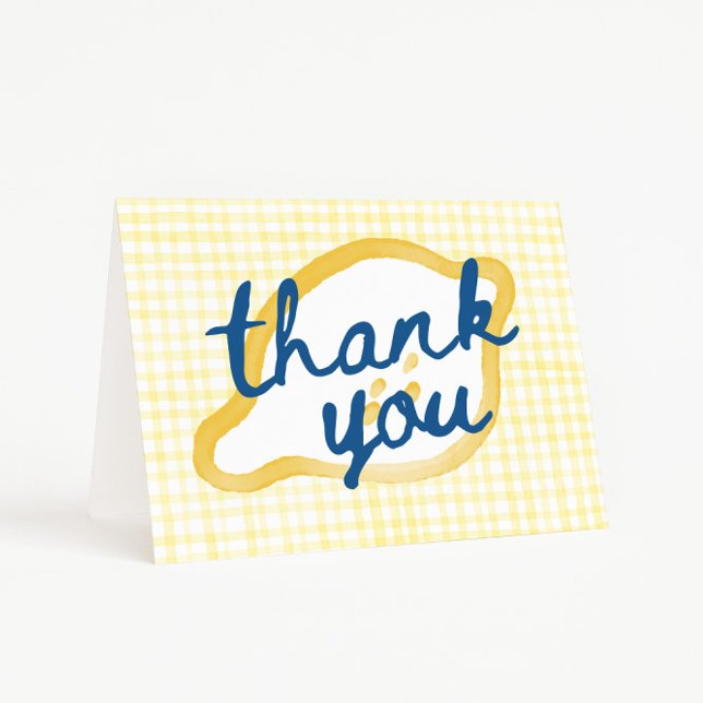 Carte De Remerciements Whimsical Lemon Baby Shower Thank You (Whimsical Lemon Thank You Card)