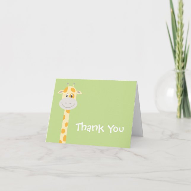 Carte De Remerciements Whimsy Giraffe (Devant)