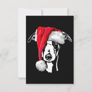 Carte De Remerciements whippet amusant père Noël Noël chien maman cadeau 