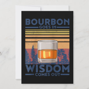 Carte De Remerciements Whiskey Bourbon entre dans la sagesse sort