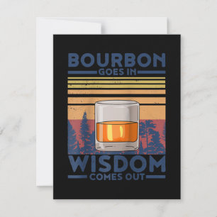 Carte De Remerciements Whiskey Bourbon Entre Dans Sagesse Sort