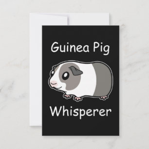 Carte De Remerciements Whisperer de porc de Guinée