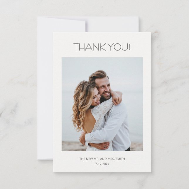 Carte De Remerciements White 3D Flowers Roses Thank You Card (Devant)