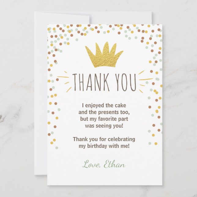 Carte de remerciements Wild choses Anniversaire Go (Devant)