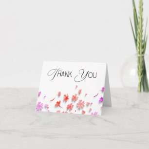Carte De Remerciements Wildflower Love Is in Bloom Baby Shower de Mariage