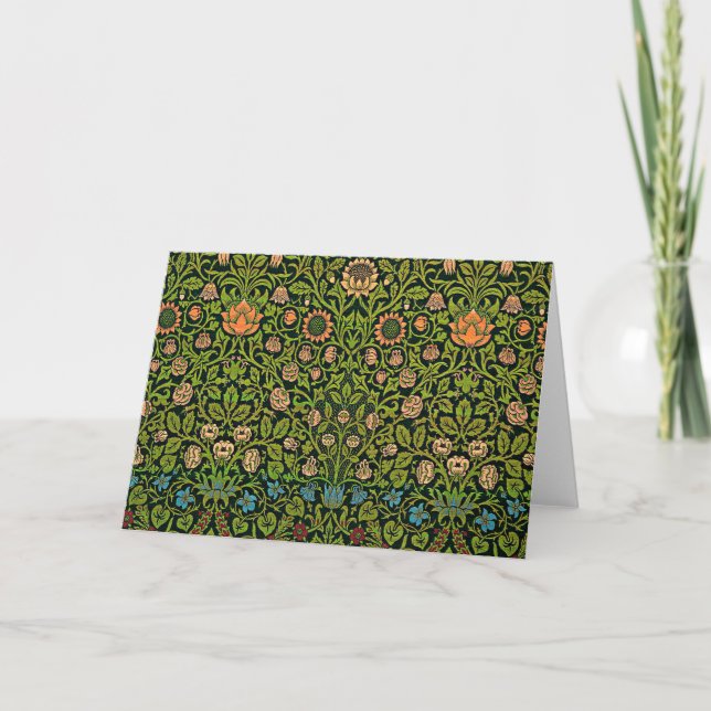 Carte De Remerciements William Morris - Ancolie, vert foncé, Case-Mate (Devant)
