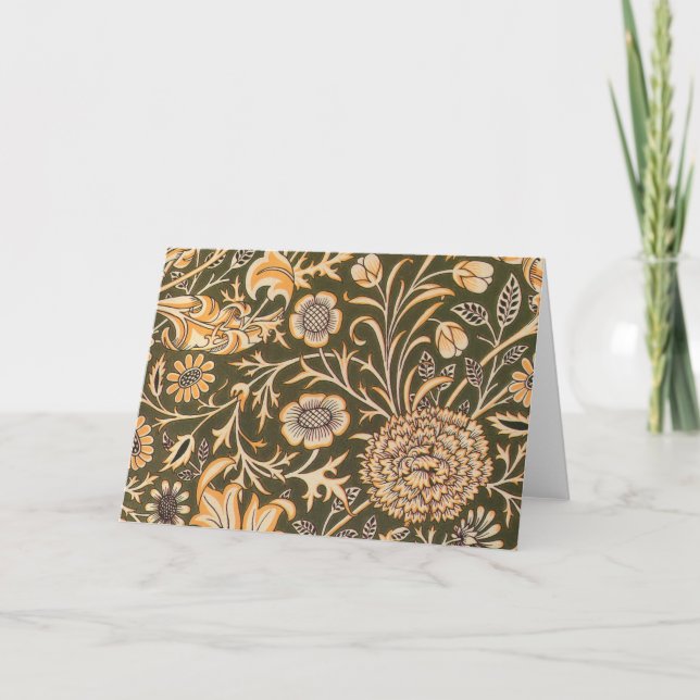 Carte De Remerciements William Morris Cherwell Motif de fond d'écran (Devant)