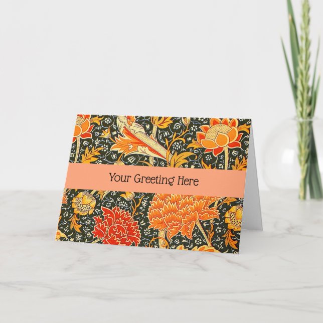 Carte De Remerciements William Morris Cray Fond d'écran Motif (Devant)