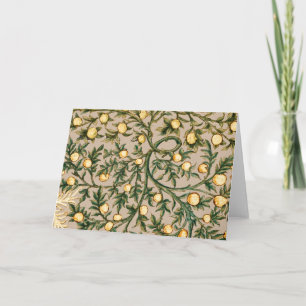 Carte De Remerciements William Morris Floral Fruit Garden Fleur Classique