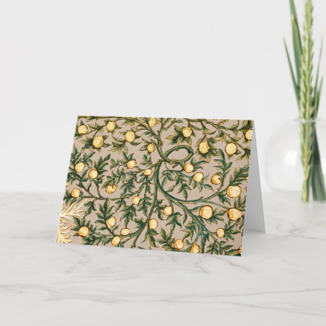 Carte De Remerciements William Morris Fruit Floral Jardin Fleur Classique (Devant)