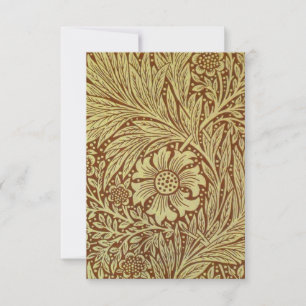 Carte De Remerciements William Morris Marigold Motif de fleurs antiques