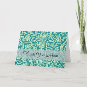 Carte De Remerciements William Morris Queen Vintage Bird & Floral Classic