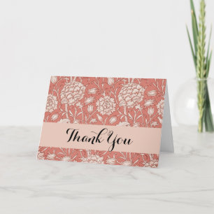 Carte De Remerciements William Morris Wild Tulip Classique Conception Vic