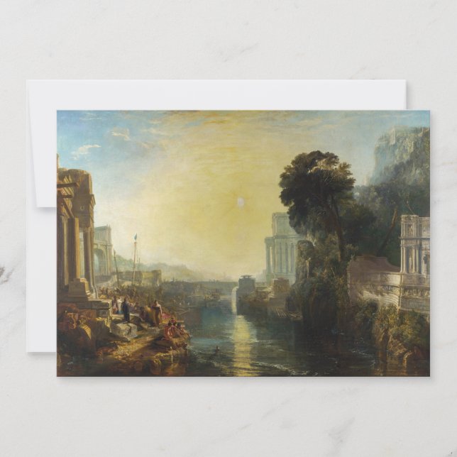 Carte De Remerciements William Turner - Didon construisant Carthage (Devant)