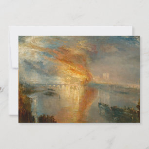 Carte De Remerciements William Turner - L'incendie du Parlement