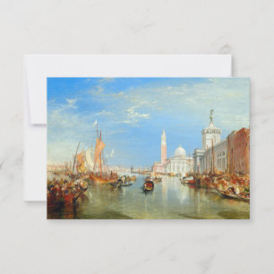 Carte De Remerciements William Turner - Venise, la Dogana et San Giorgio