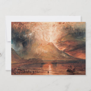 Carte De Remerciements William Turner - Vésuve en éruption