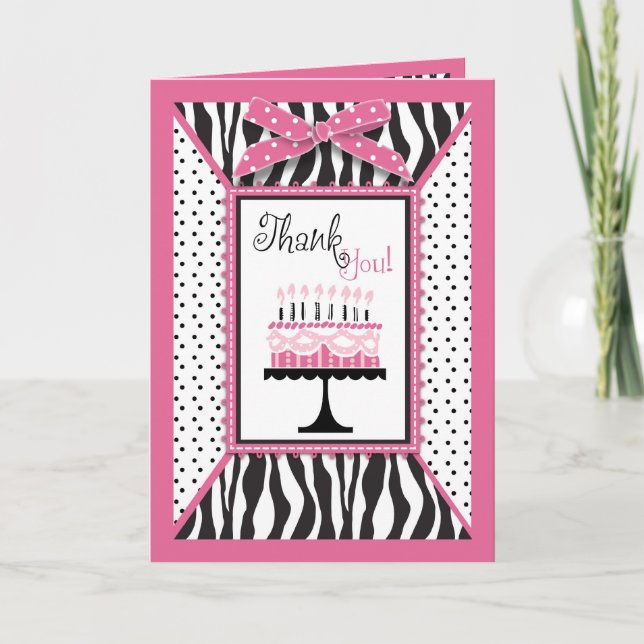Carte De Remerciements Wilthday Cake HP TY Card (Devant)