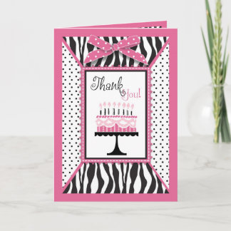 Carte De Remerciements Wilthday Cake HP TY Card