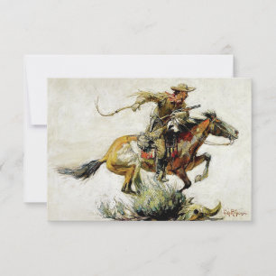 Carte De Remerciements « Winchester Horse and Rider » par Philip R Goodwi