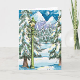 Carte De Remerciements Wintery Woodland -