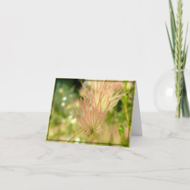 Carte De Remerciements Wispy Pink Flower (Devant)