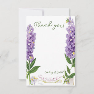 Carte de remerciements Wisteria