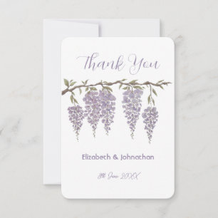 Carte de remerciements Wisteria