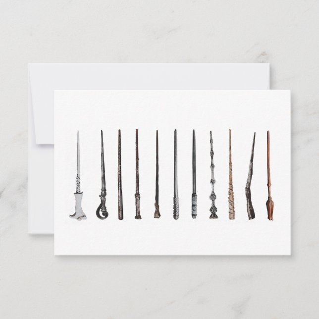 Carte De Remerciements Wizard Wands  (Devant)