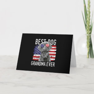 Carte De Remerciements Womens American Flag Best Dog Grandma Ever Giant