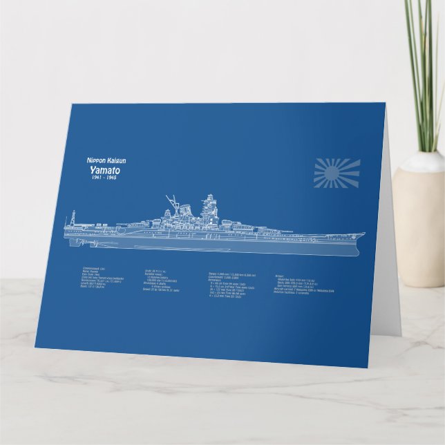 Carte De Remerciements Yamato - Plan de plan d'expédition ABD (Devant)