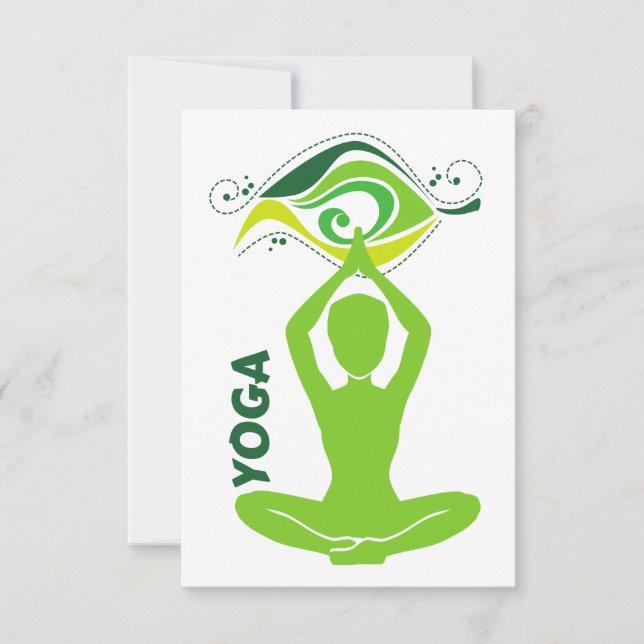 Carte De Remerciements Yoga (Devant)