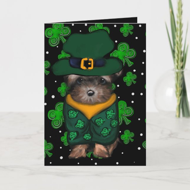 Carte De Remerciements Yorkie Poo (Devant)
