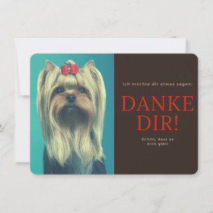 Carte De Remerciements Yorkshire Terrier