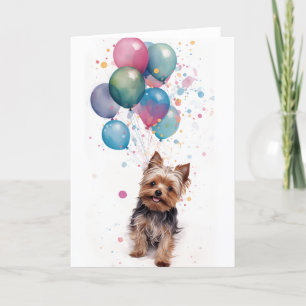 Carte De Remerciements Yorkshire Terrier Celebration Card