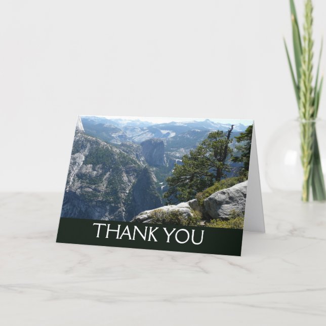 Carte De Remerciements Yosemite Mountain View in Yosemite National Park (Devant)