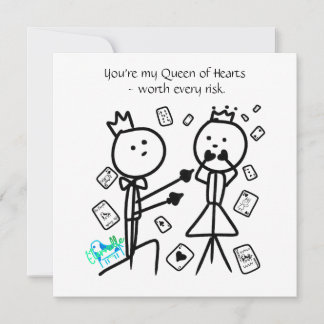 Carte De Remerciements You're My Queen of Hearts Card