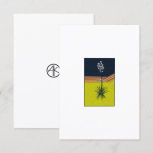 CARTE DE REMERCIEMENTS YUCCA