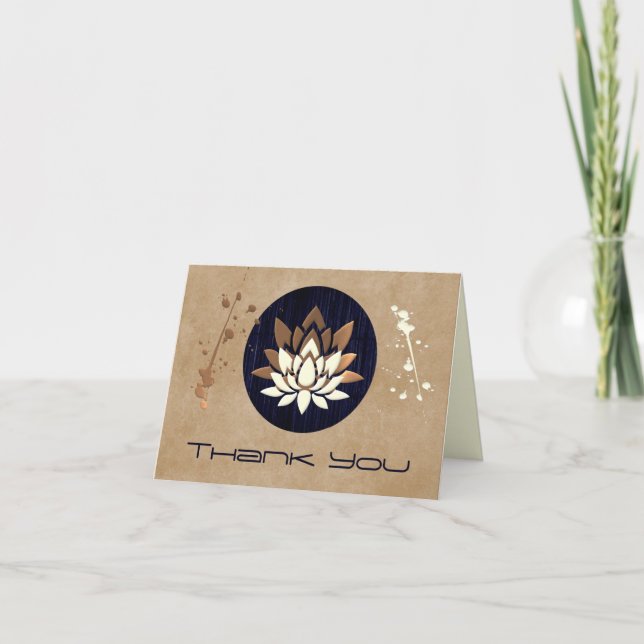 Carte de remerciements zen (Devant)